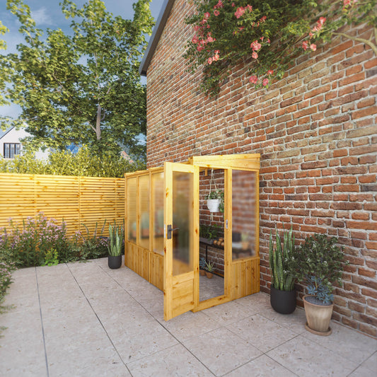 Woodsman Wall-Mounted Pent Greenhouse