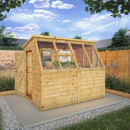 Premium Timber Shiplap Potting Shed with Garden Storage (8x6)