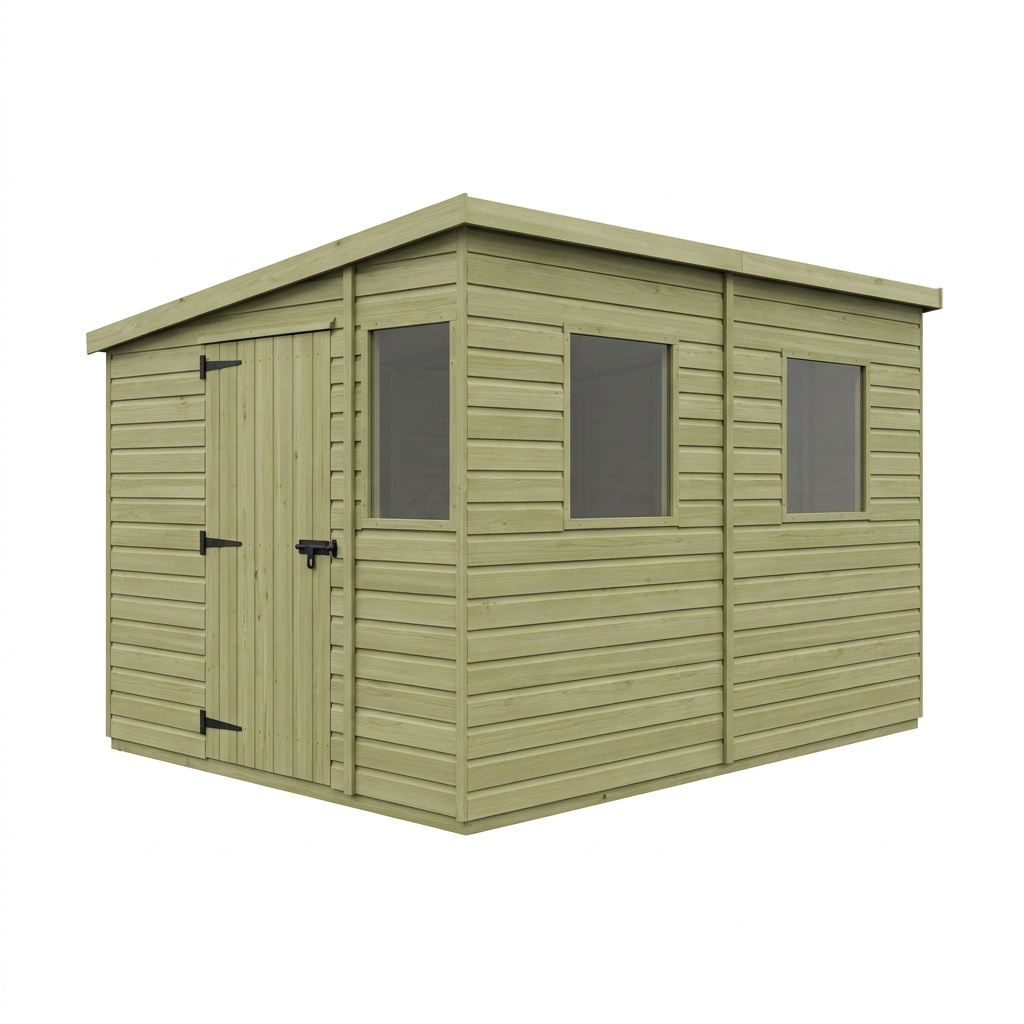 12 x 9 Security Pent Shed - view 2