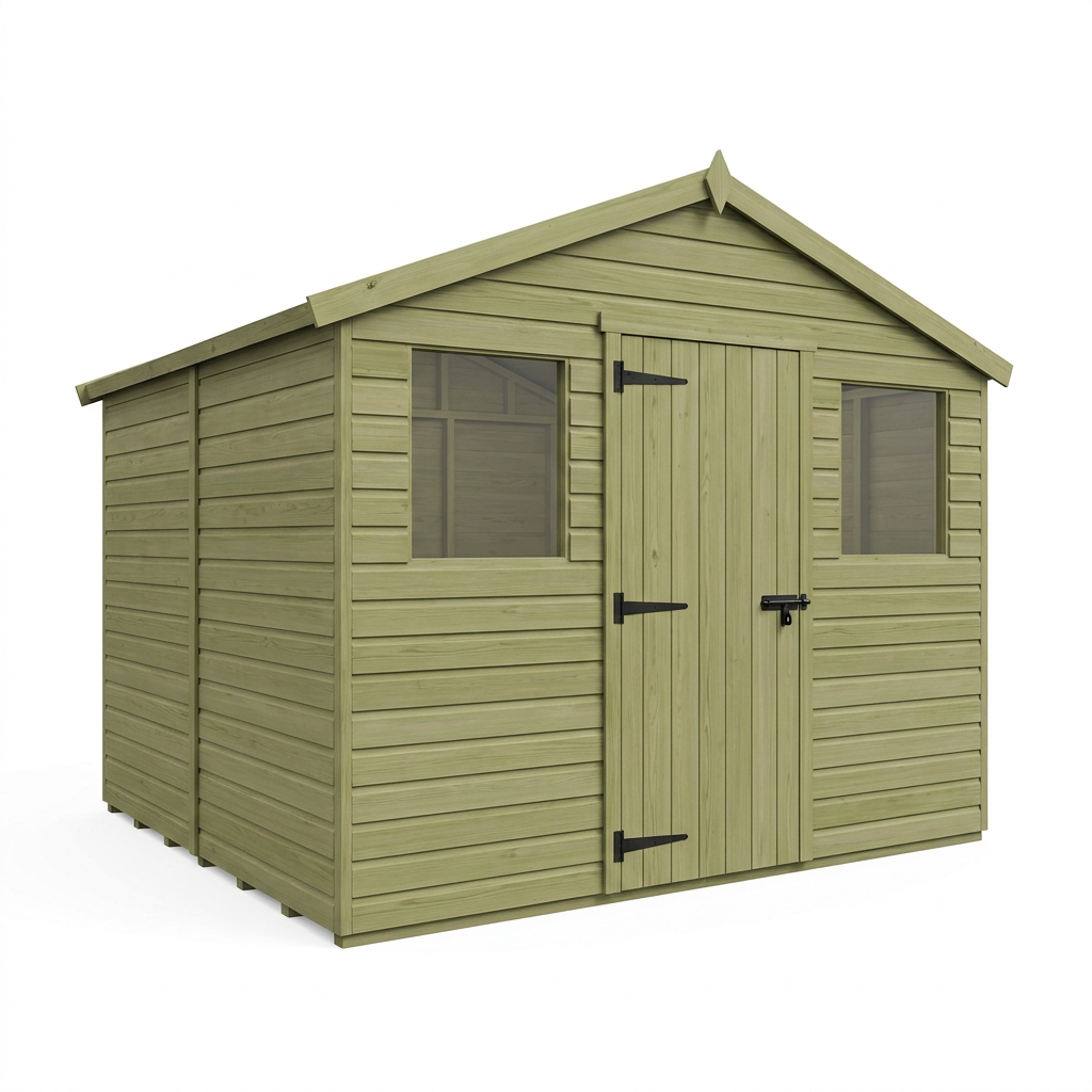 4 x 9 Apex Security Shed - view 2