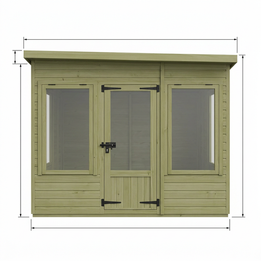 10 x 9 Pent Summer House - Pent Summer House