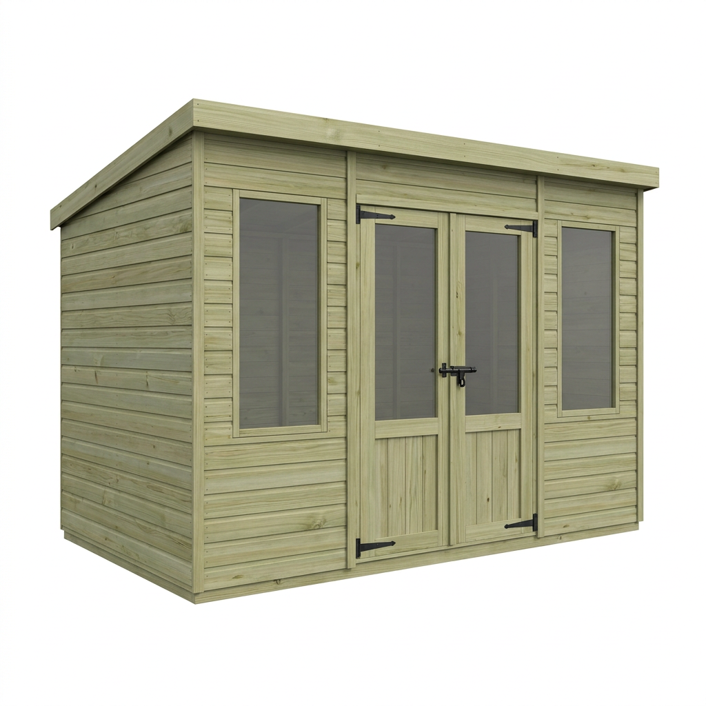 5 x 9 Pent Summer House - view 2