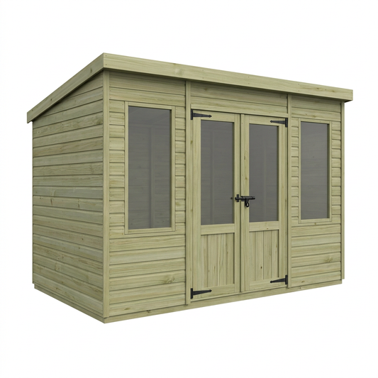 5 x 9 Pent Summer House - view 2