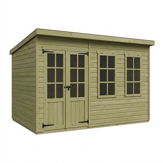 7 x 10 Pent Summer House - view 2