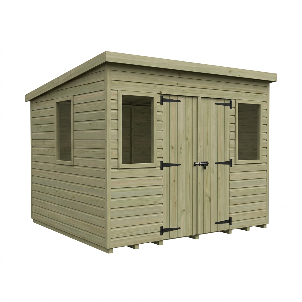 9 x 10 Pent Summer House - view 2