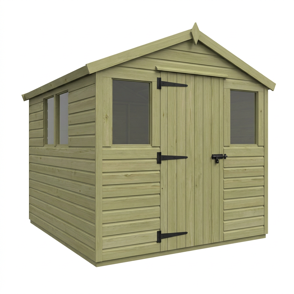 8 x 10 Apex Security Shed - view 2