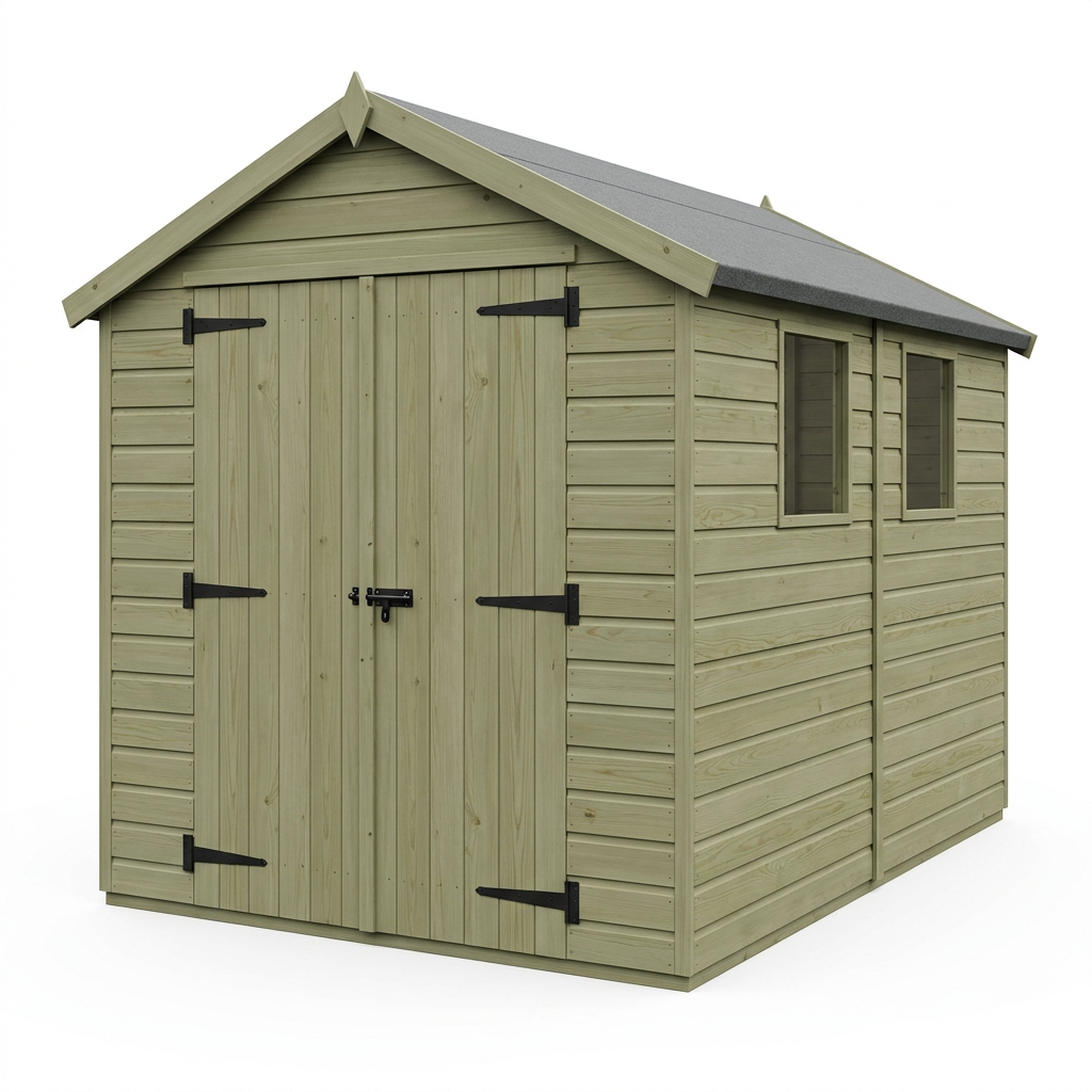 5 x 10 Apex Security Shed - view 2