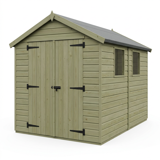 5 x 10 Apex Security Shed - view 2