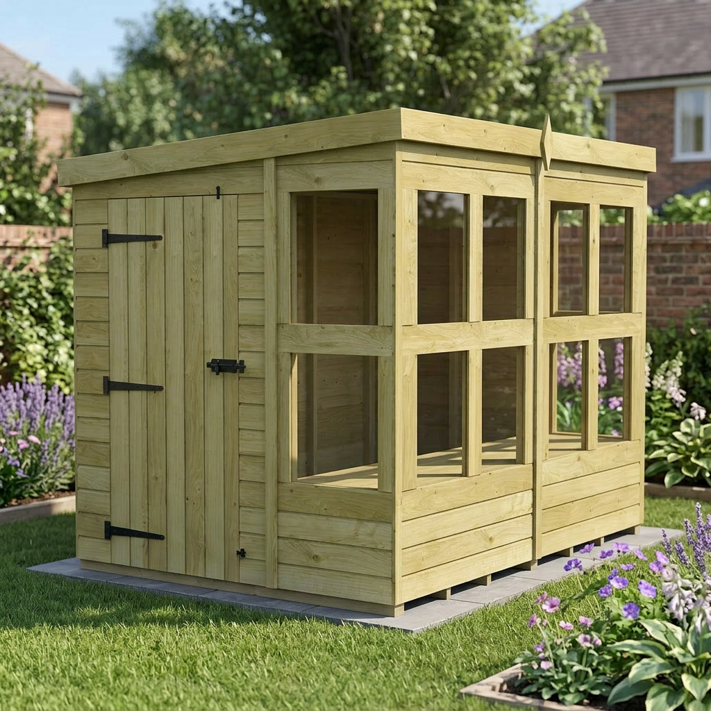 6 x 8 Pent Potting Shed - view 6