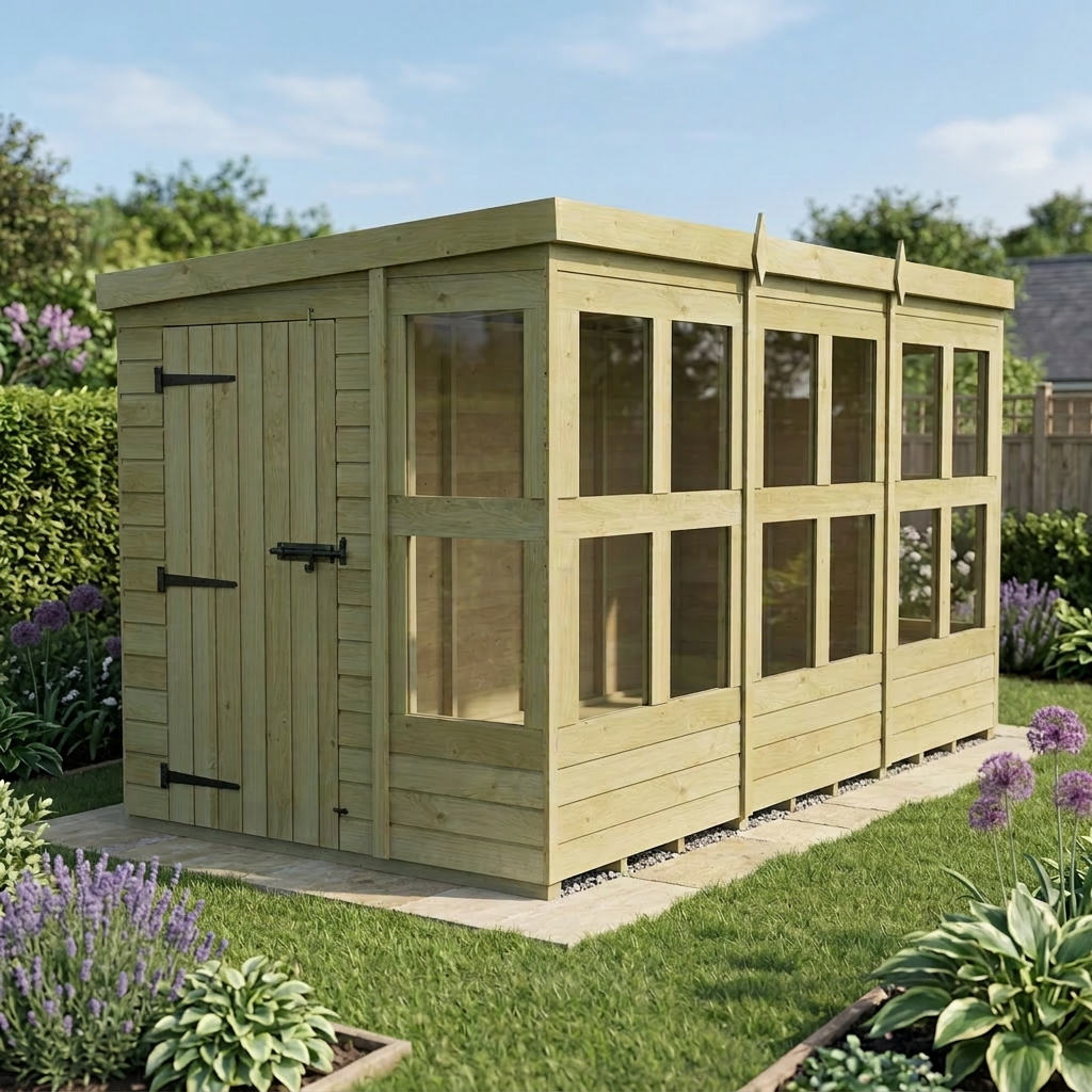 6 x 12 Pent Potting Shed - view 6