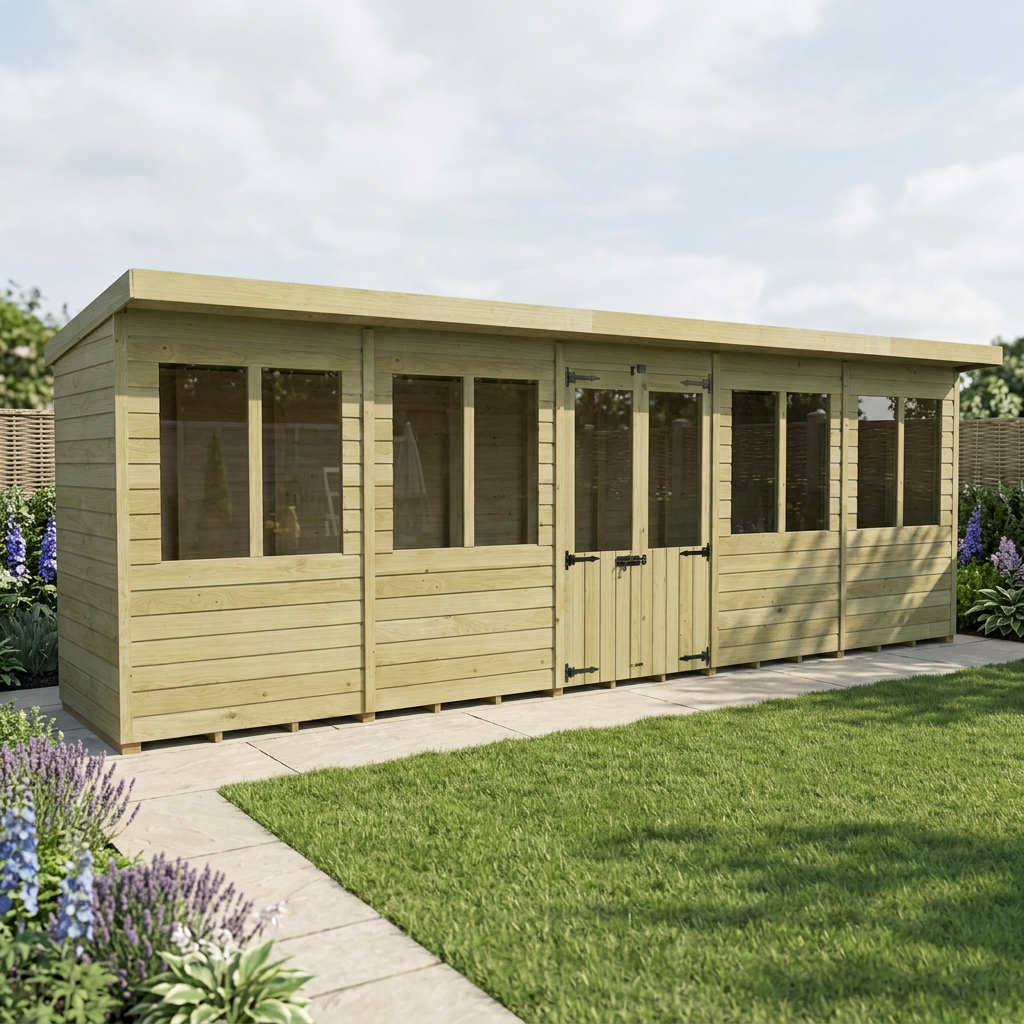 20 x 4 Pent Summer House - view 6