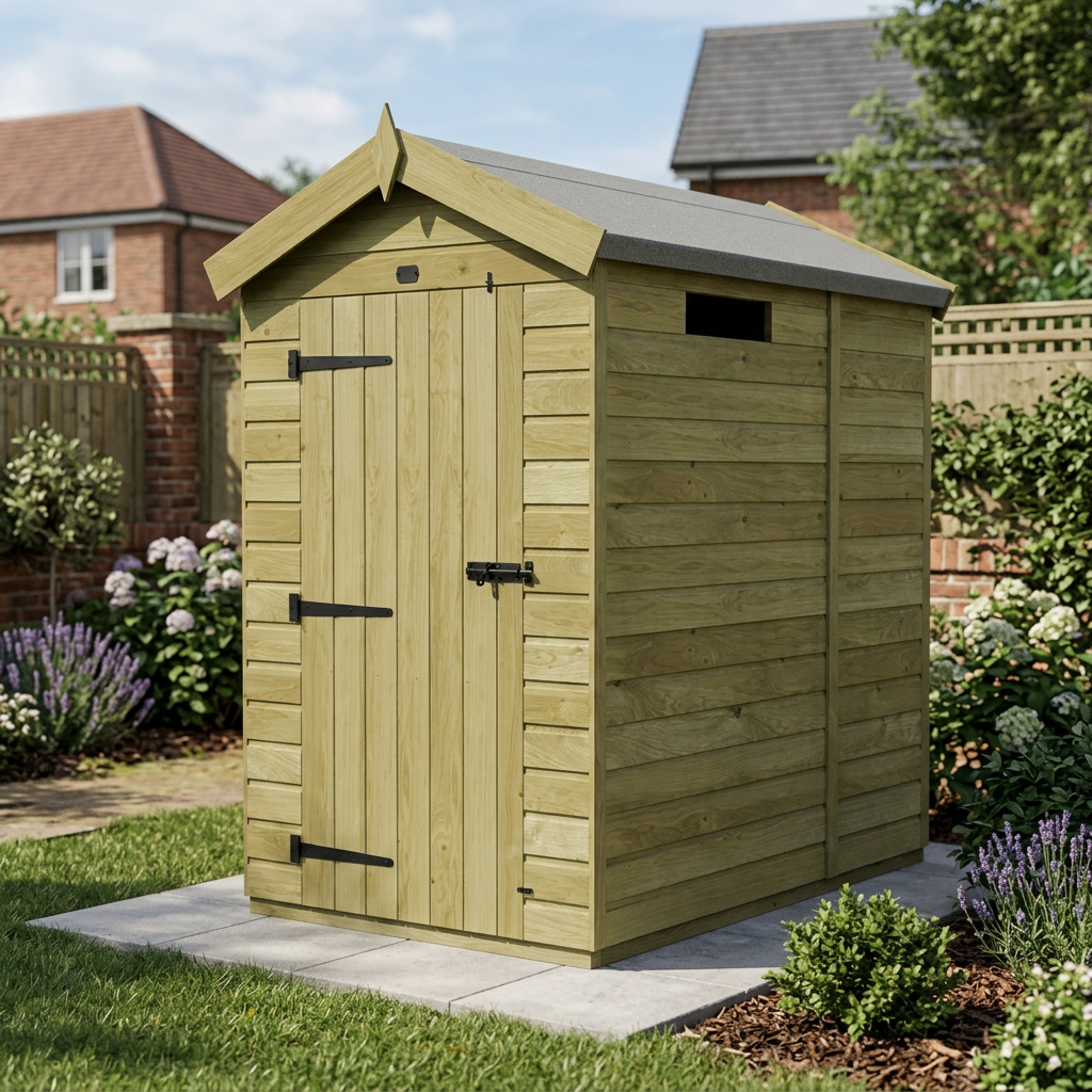 5 x 4 Apex Security Shed - view 4
