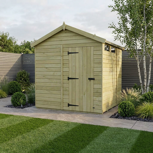 6 x 8 Apex Security Shed - view 2