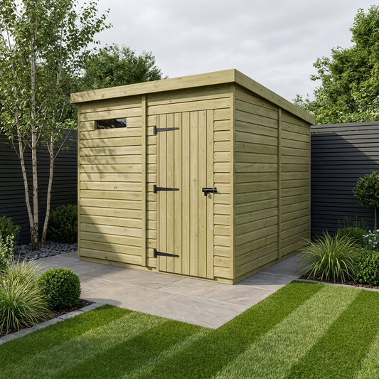 7 x 8 Security Pent Shed - view 2