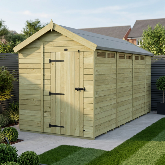 6 x 15 Apex Security Shed - view 2