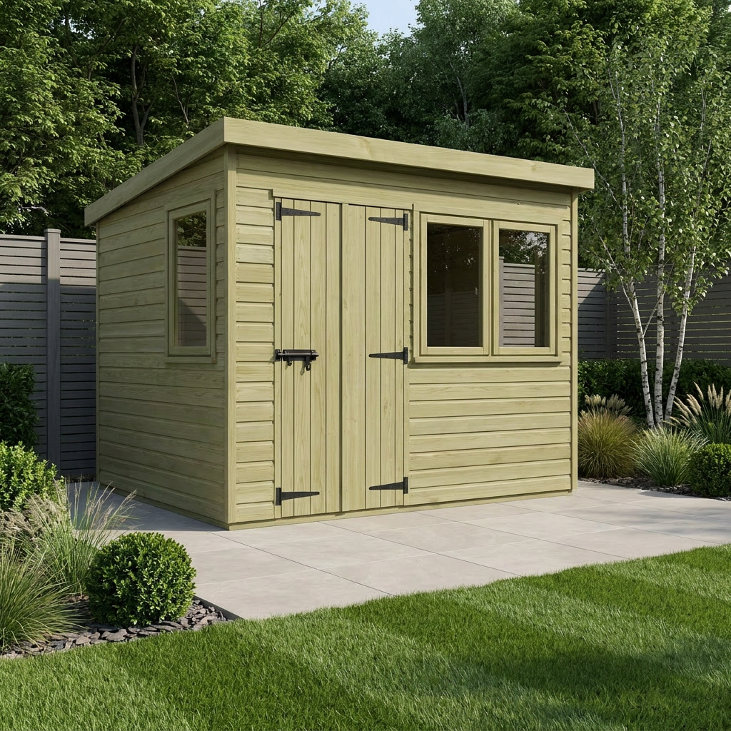 12 x 10 Pent Summer House - view 4