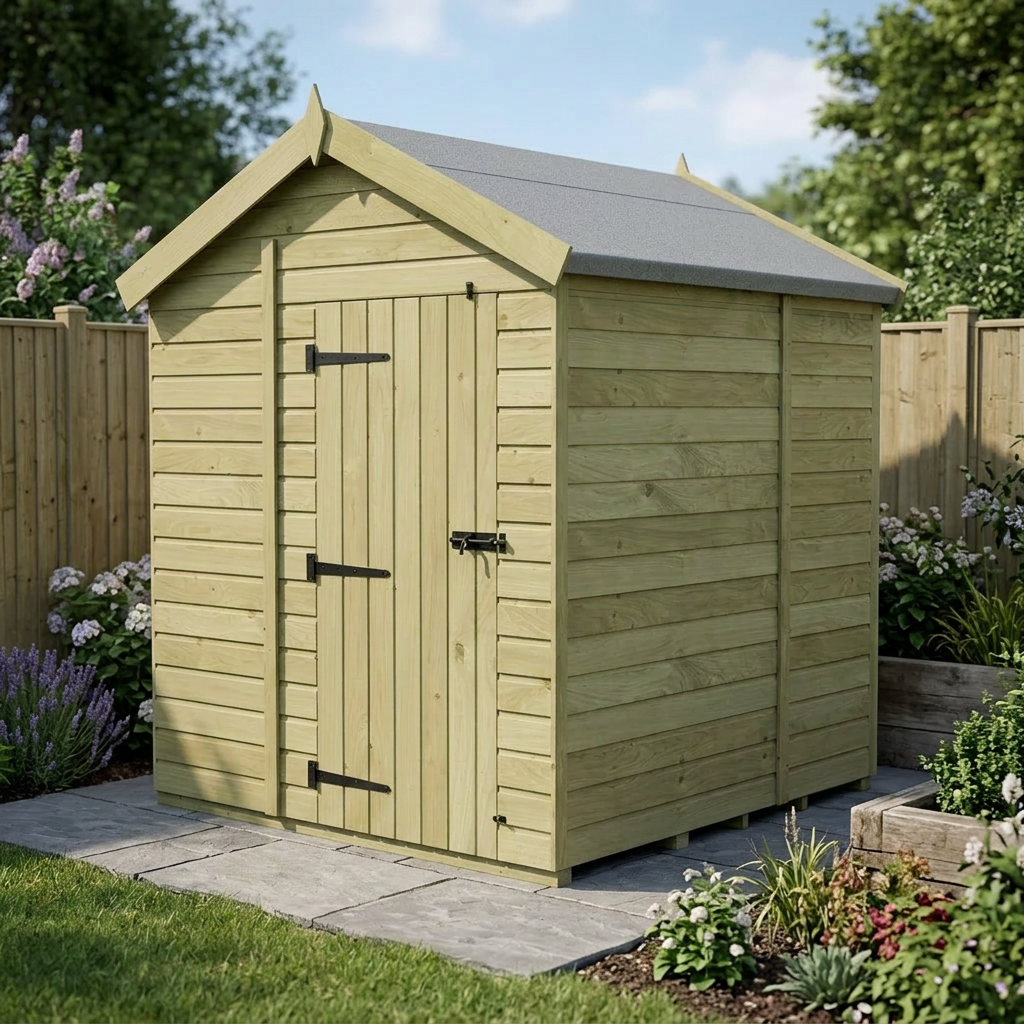 7 x 5 Apex Shed (Single Door, No Windows) - view 6