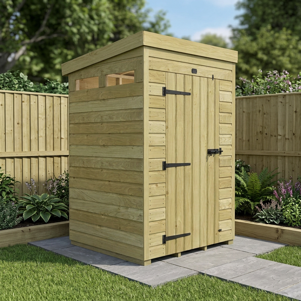 4 x 4 Security Pent Shed - view 6