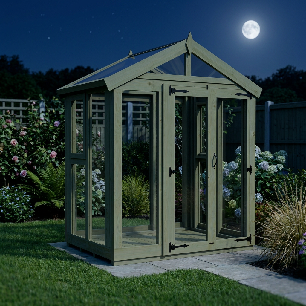 6x4 Glass Greenhouse - view 6