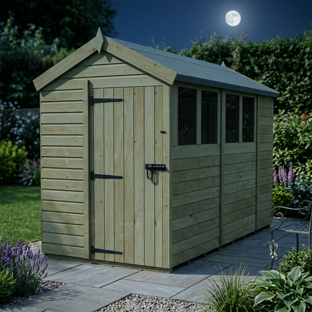 5 x 10 Apex Shed (Single Door, With Windows) - view 6