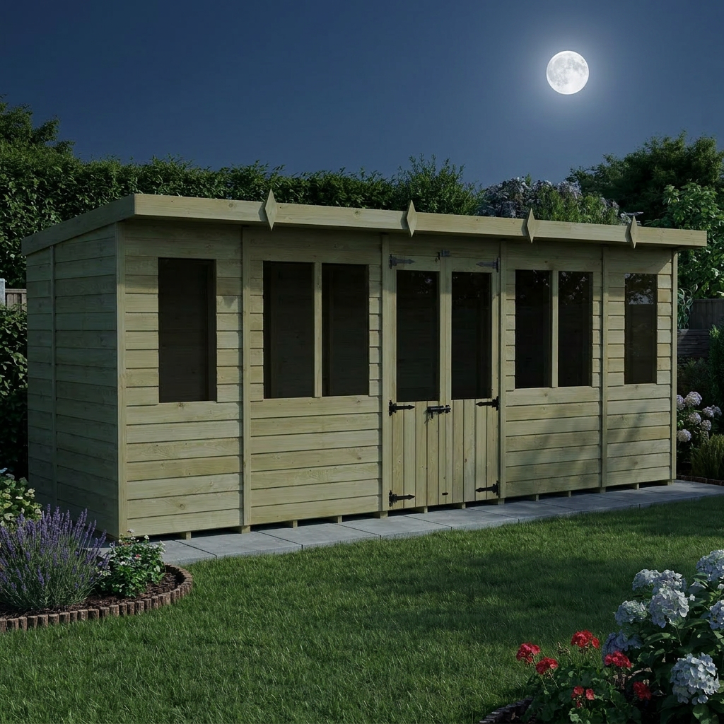 18 x 6 Pent Summer House - view 6