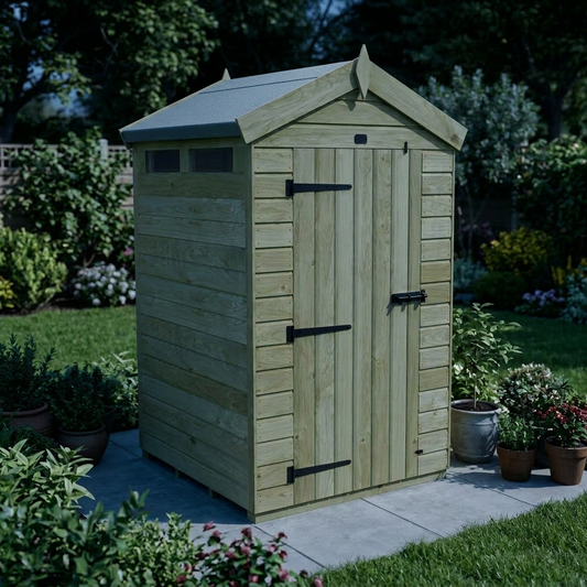 4 x 4 Apex Security Shed - view 3