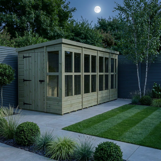 6 x 20 Pent Potting Shed - view 2