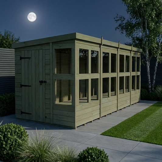 6 x 18 Pent Potting Shed - view 2