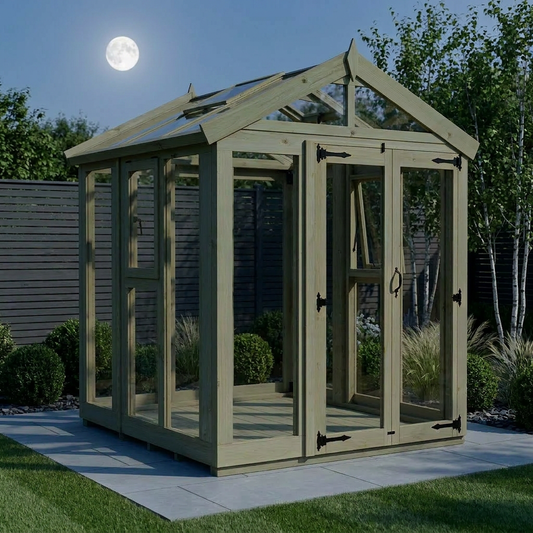 6x6 Glass Greenhouse - view 2