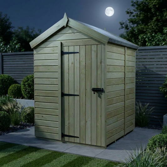 5 x 5 Apex Shed (Single Door, No Windows) - view 2