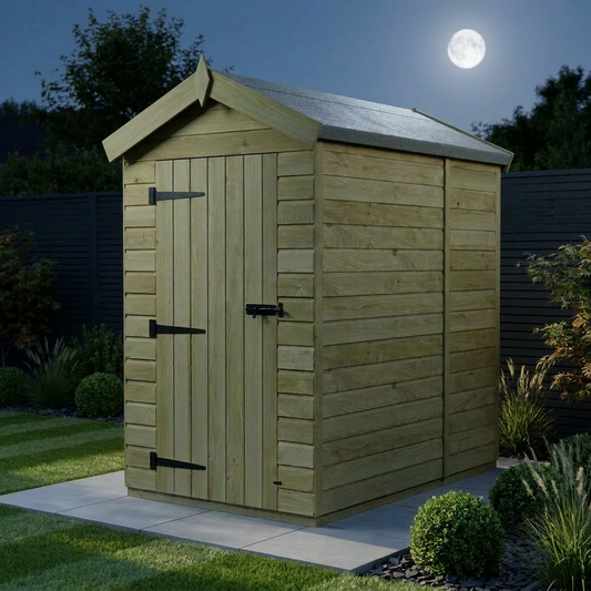 4 x 5 Apex Shed (Single Door, No Windows) - view 2