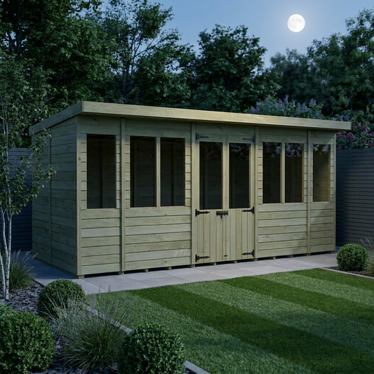 16 x 5 Pent Summer House - Pent Summer House