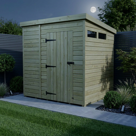 6 x 7 Security Pent Shed - view 2