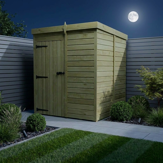 5 x 5 Pent Shed (Single Door, No Windows) - view 3