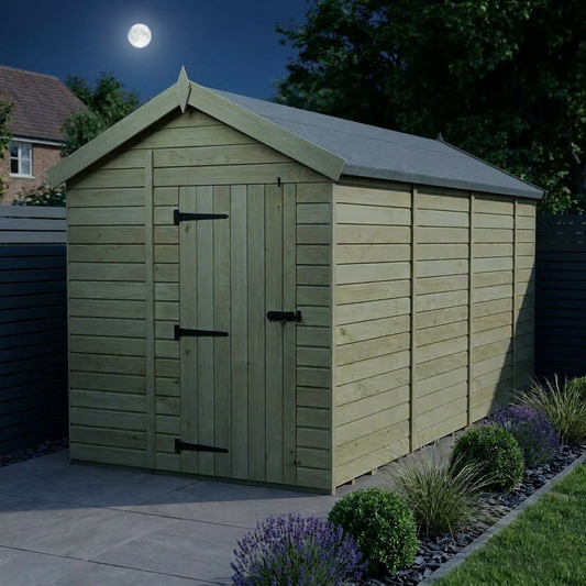 6 x 15 Apex Shed (Single Door, No Windows) - view 2