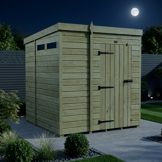 7 x 6 Security Pent Shed - view 2