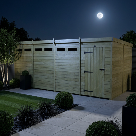 18 x 8 Security Pent Shed - view 2
