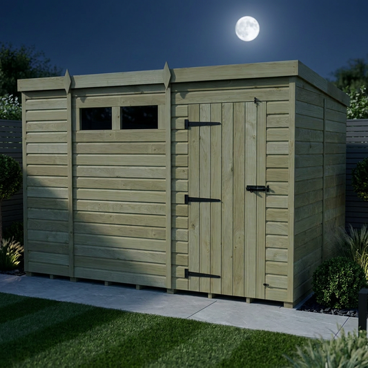 11 x 8 Security Pent Shed - view 2