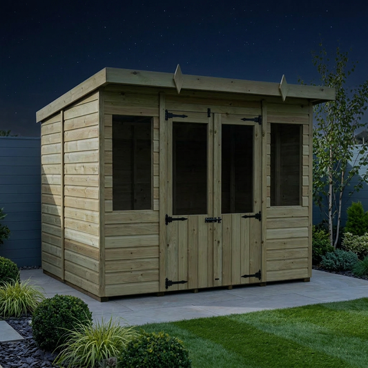8 x 6 Pent Summer House - view 2