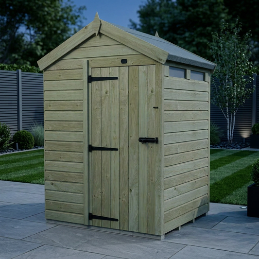 4 x 5 Apex Security Shed - view 2