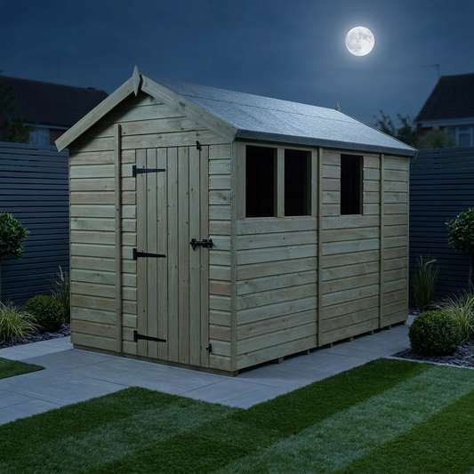 7 x 9 Apex Shed (Single Door, With Windows) - view 2