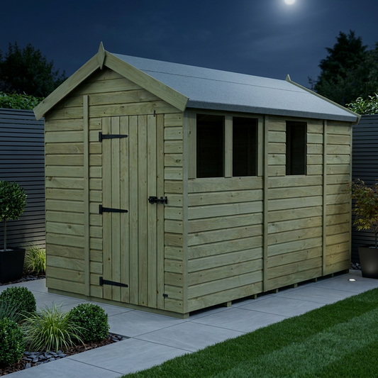6 x 9 Apex Shed (Single Door, With Windows) - view 2