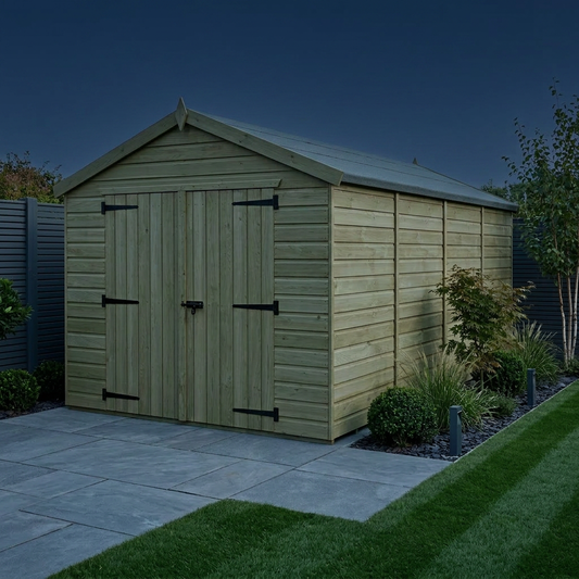 8 x 18 Apex Shed (Double Door, No Windows) - view 2