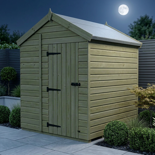 6 x 4 Apex Shed (Double Door, No Windows) - view 2