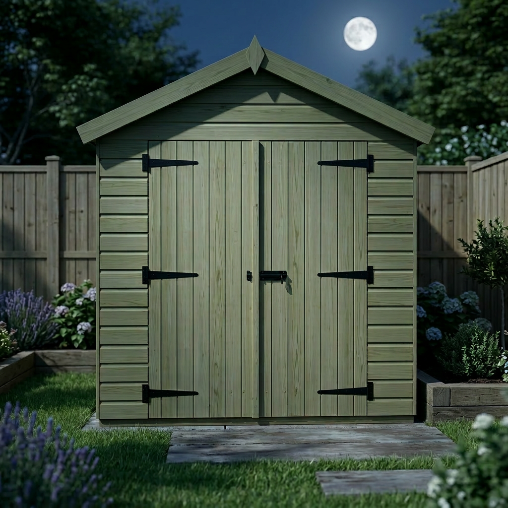 6 x 10 Apex Shed (Double Door, No Windows) - view 6