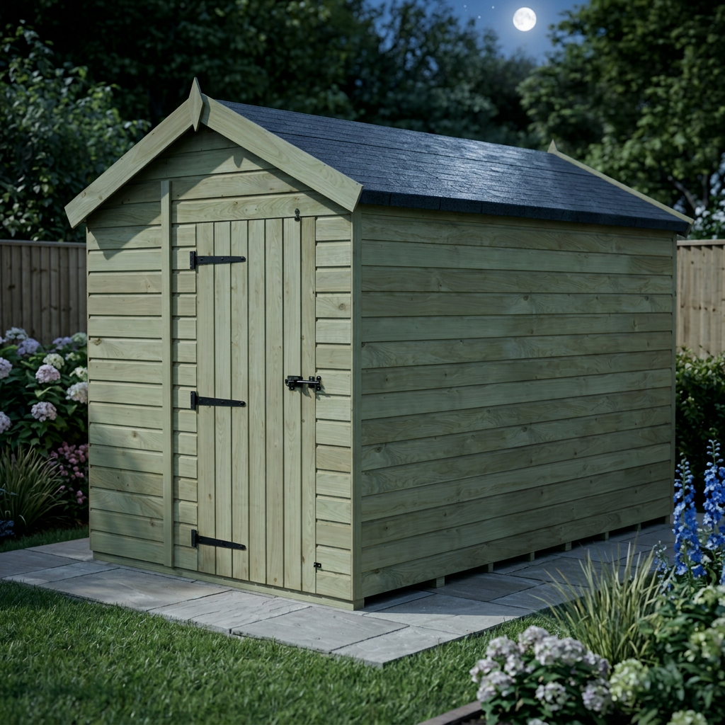 7 x 9 Apex Shed (Single Door, No Windows) - view 6