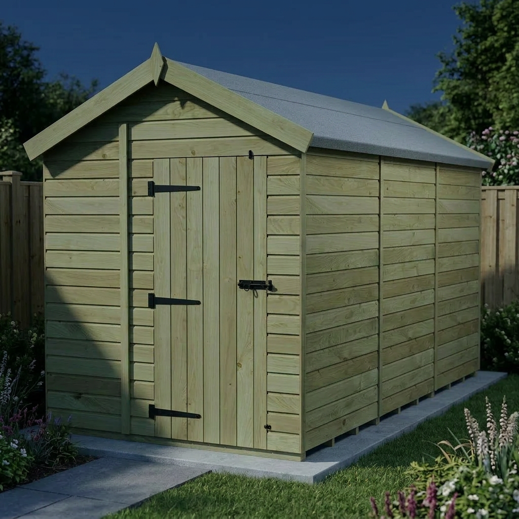 7 x 12 Apex Shed (Single Door, No Windows) - view 6