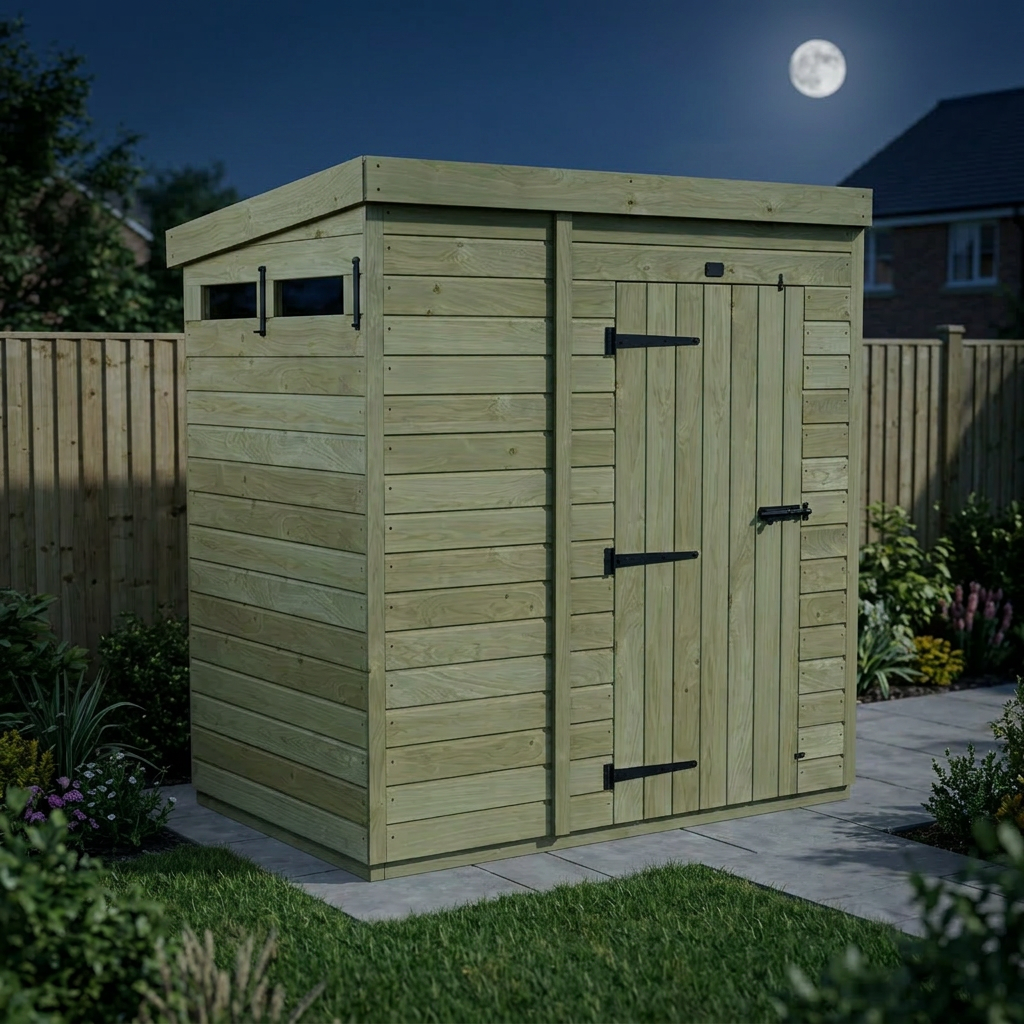 5 x 4 Security Pent Shed - view 6