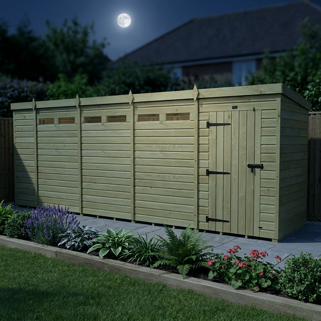 18 x 4 Security Pent Shed - view 6