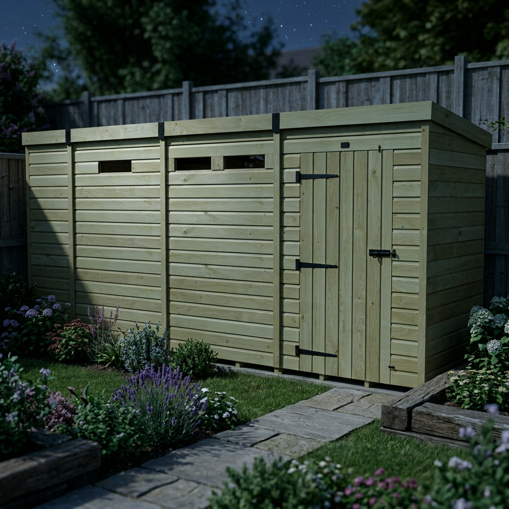 13 x 4 Security Pent Shed - view 6